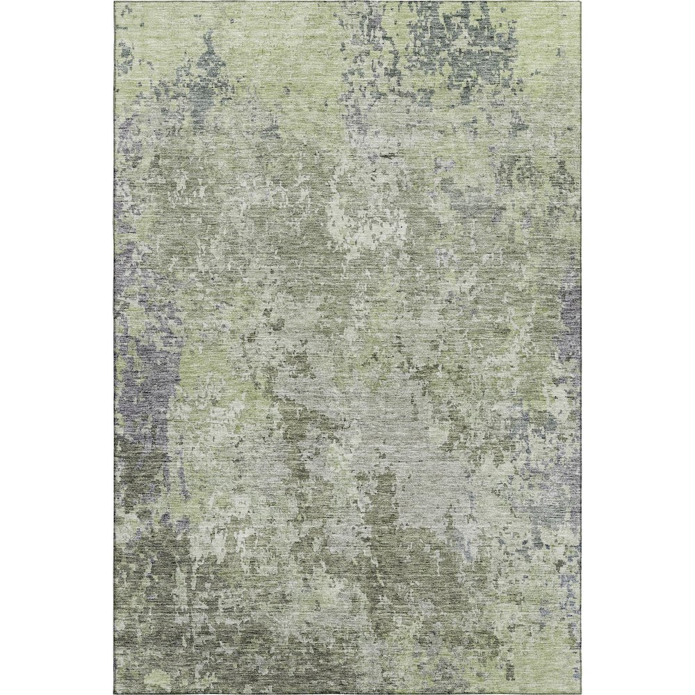 Premium Machine Washable Mayfield AMF1162 Green 8' x 10' Rug. Picture 1