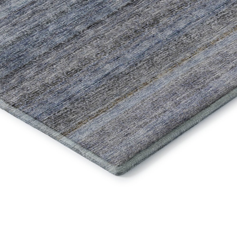 Premium Machine Washable Mayfield AMF1167 Blue 3' x 5' Rug. Picture 3