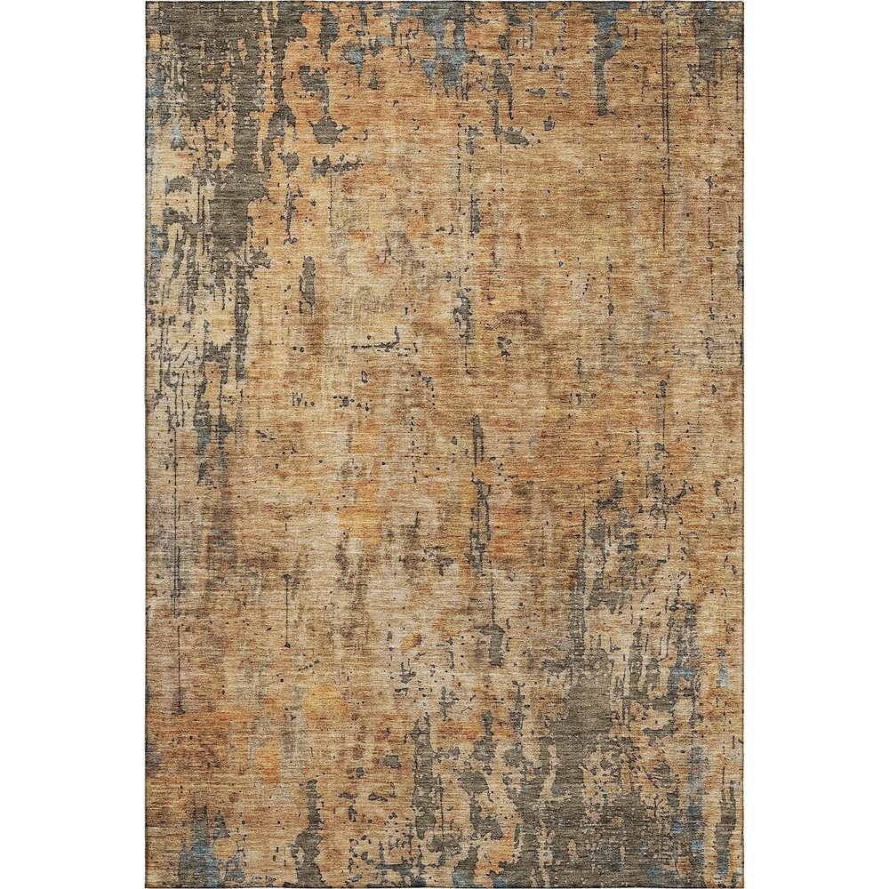 Premium Machine Washable Mayfield AMF1203 Copper 8' x 10' Rug. Picture 1