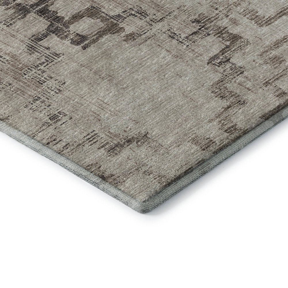 Premium Machine Washable Mayfield  Mocha 3' x 5' Rug. Picture 3
