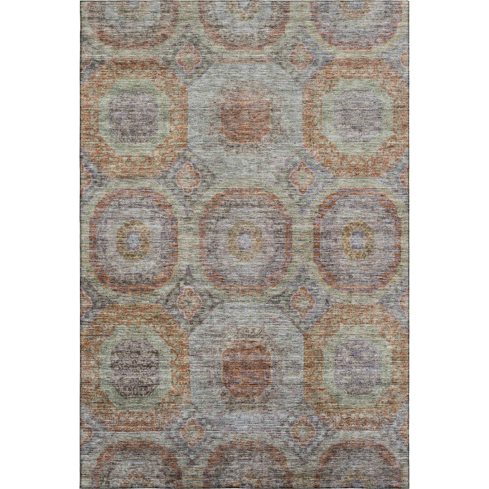 Premium Machine Washable Mayfield AMF1221 Paprika 8' x 10' Rug. Picture 1