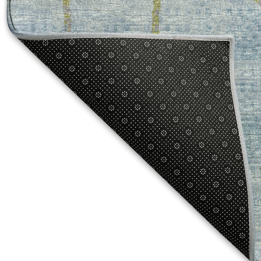 Premium Machine Washable Mayfield  Blue 3' x 5' Rug. Picture 2