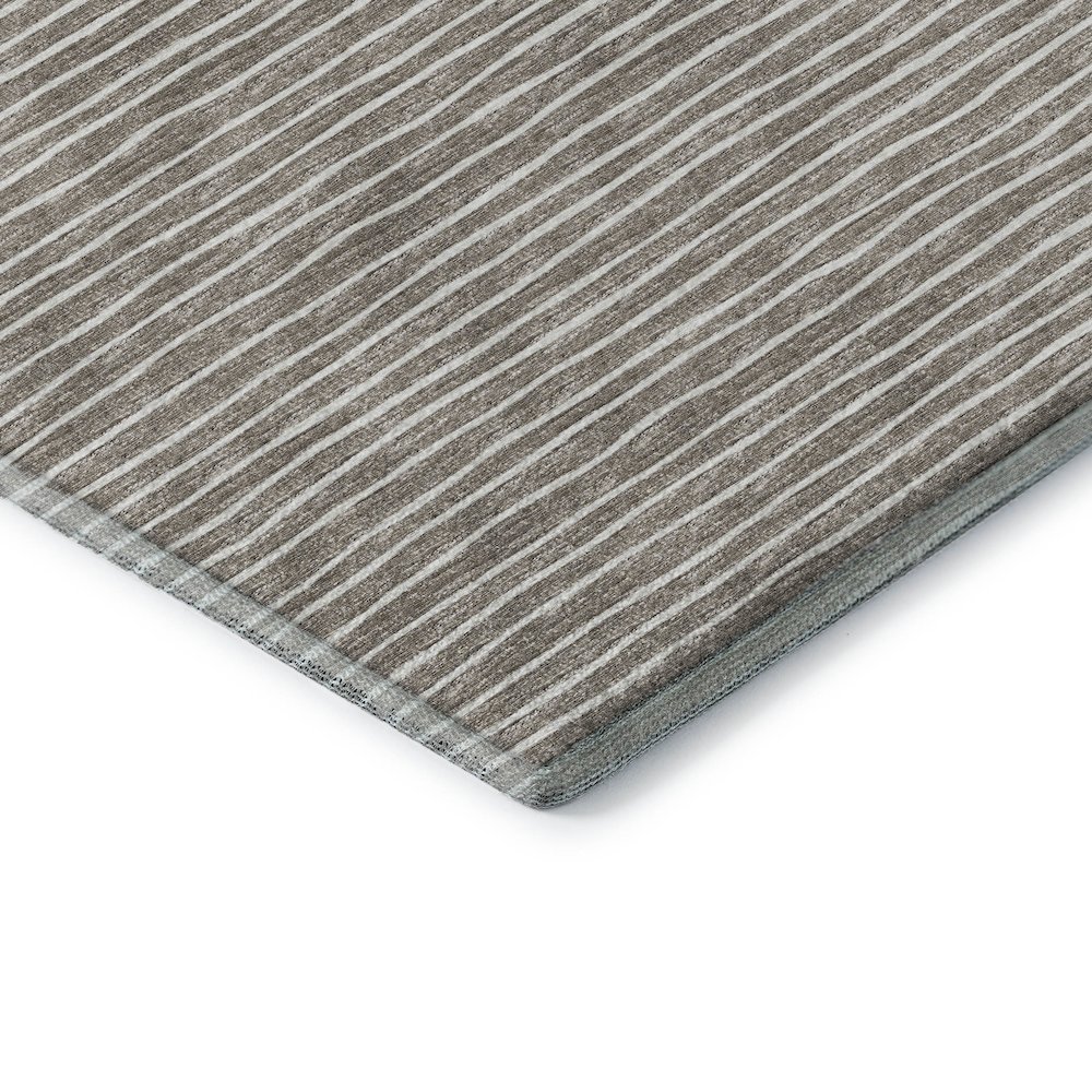 Premium Machine Washable Mayfield  Taupe 3' x 5' Rug. Picture 3