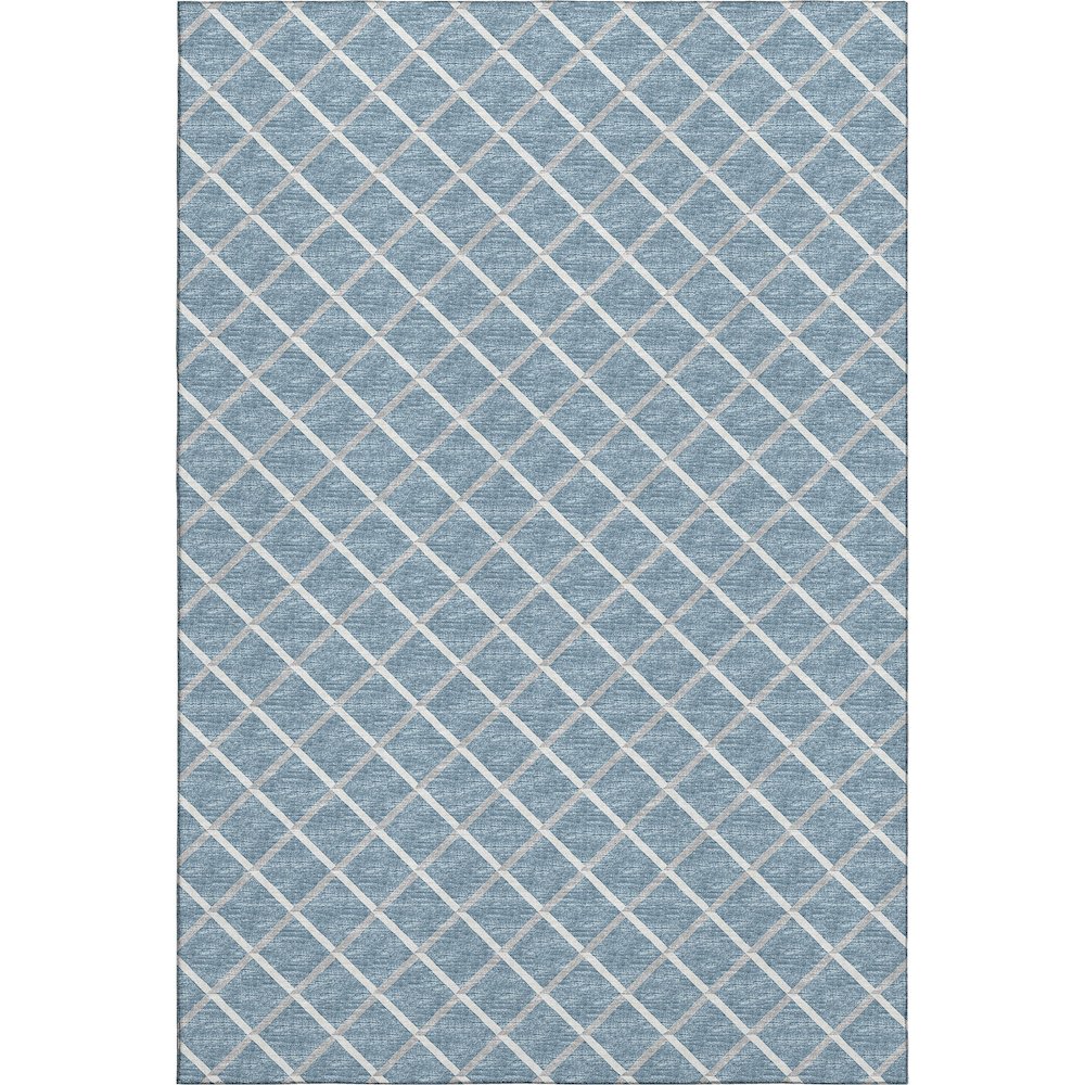 Premium Machine Washable Mayfield  Sky 8' x 10' Rug. Picture 1