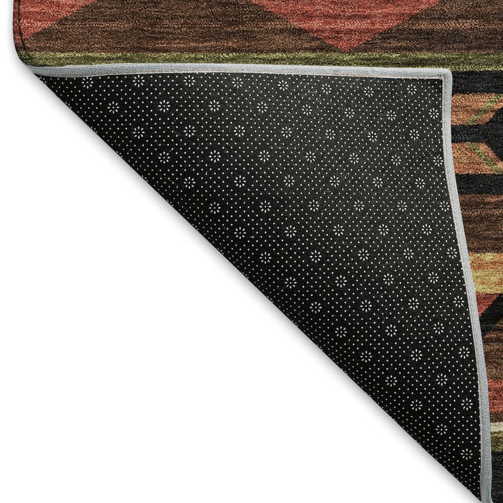 Premium Machine Washable Mayfield  Brown 3' x 5' Rug. Picture 2