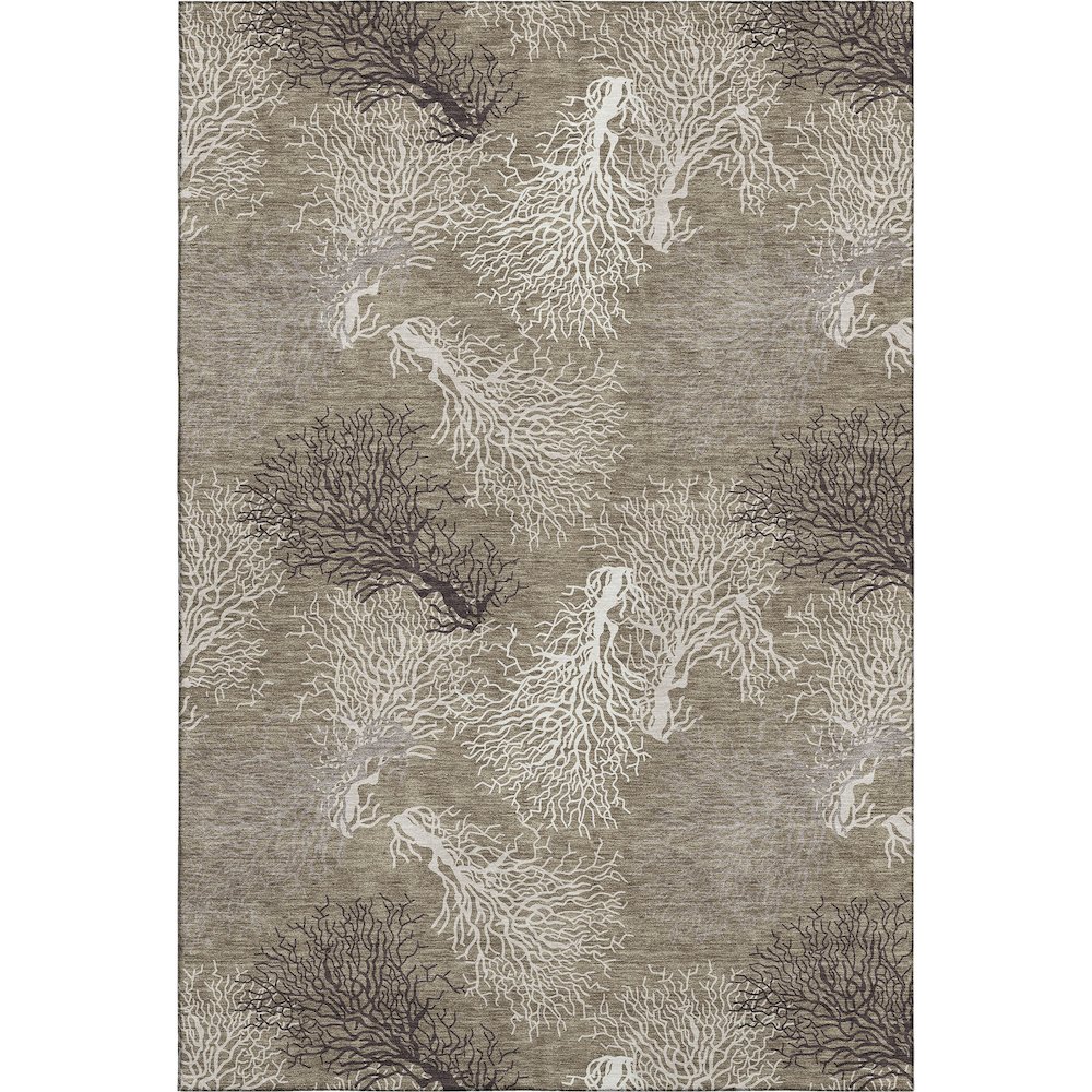 Premium Machine Washable Mayfield  Latte 8' x 10' Rug. Picture 1