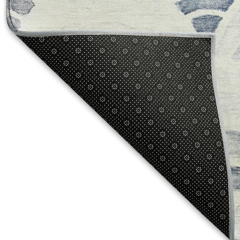 Premium Machine Washable Mayfield  Blue 3' x 5' Rug. Picture 2