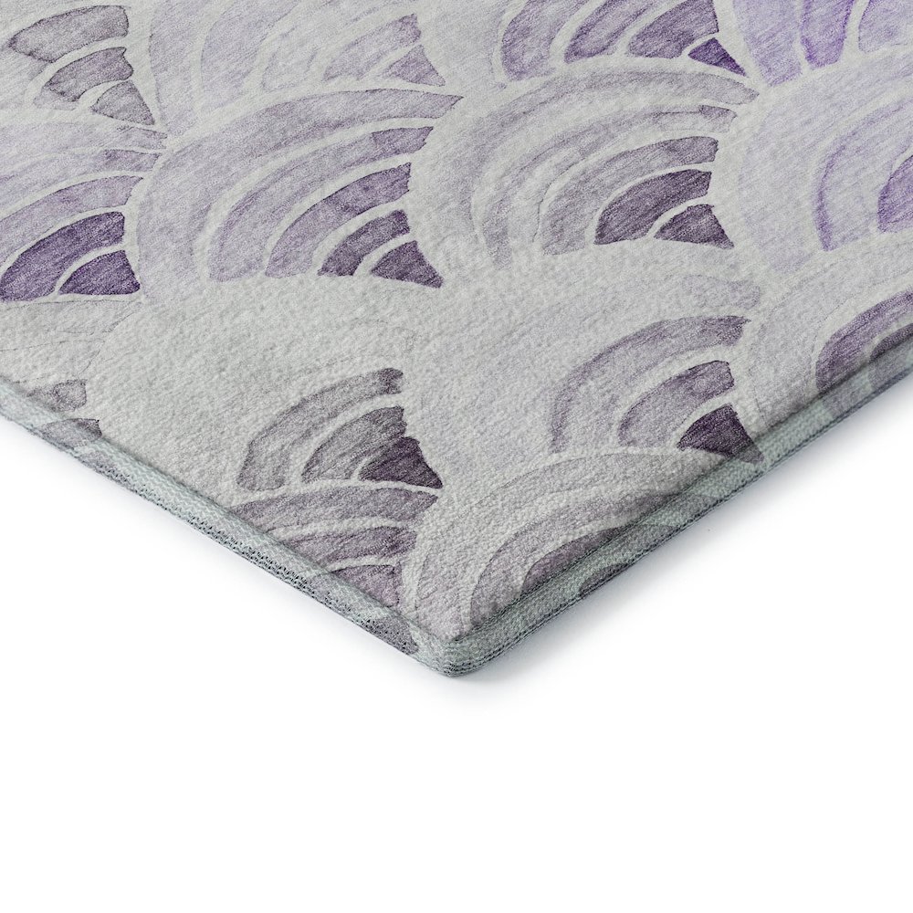 Premium Machine Washable Mayfield  Purple 3' x 5' Rug. Picture 3