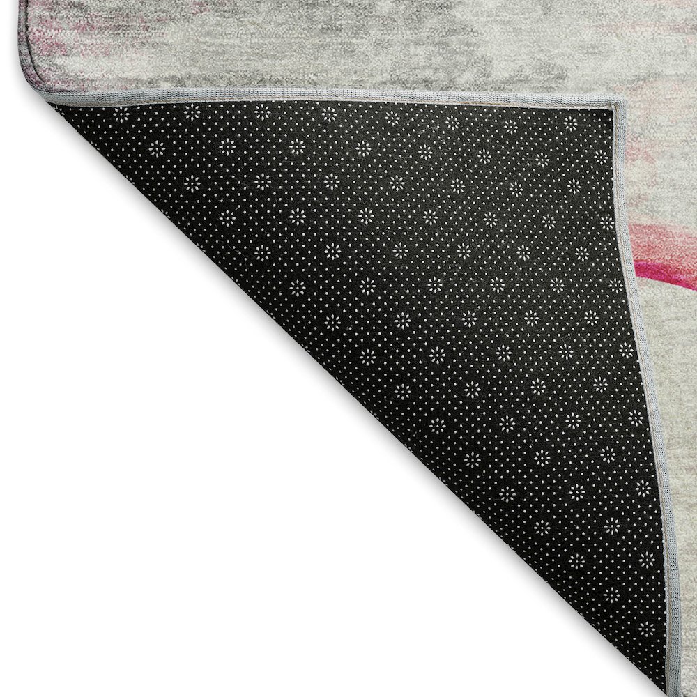 Premium Machine Washable Mayfield  Pink 3' x 5' Rug. Picture 2