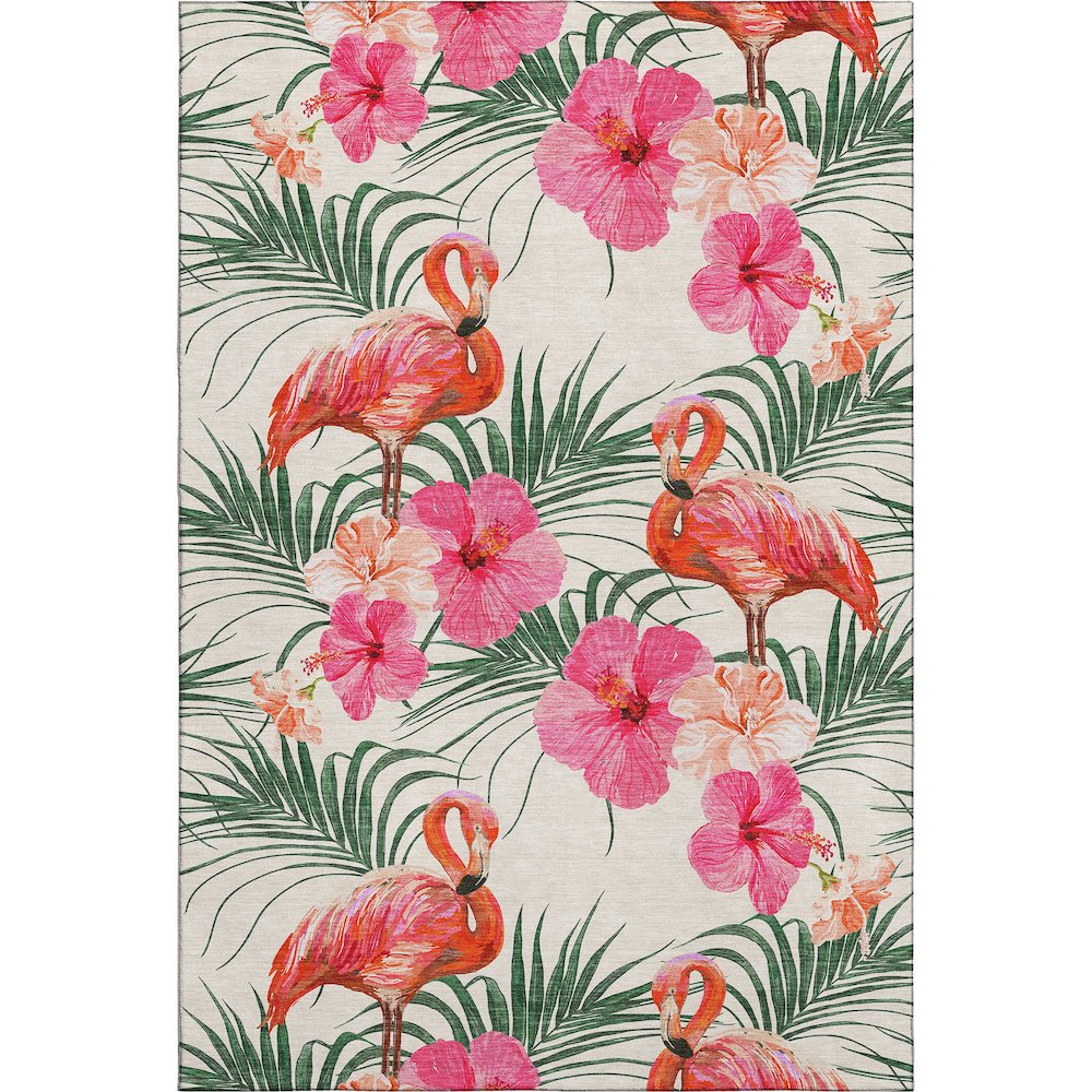 Premium Machine Washable Mayfield  Pink 8' x 10' Rug. Picture 1
