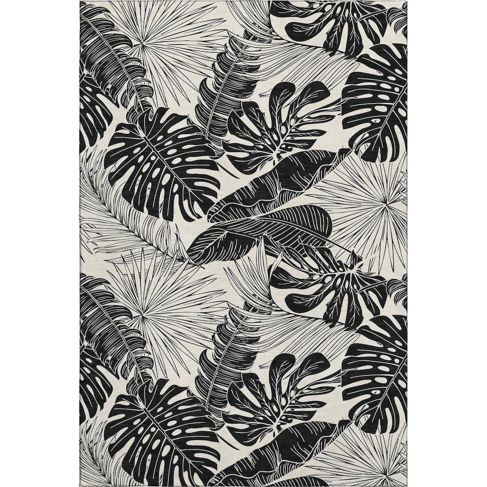 Premium Machine Washable Mayfield  Midnight 8' x 10' Rug. Picture 1