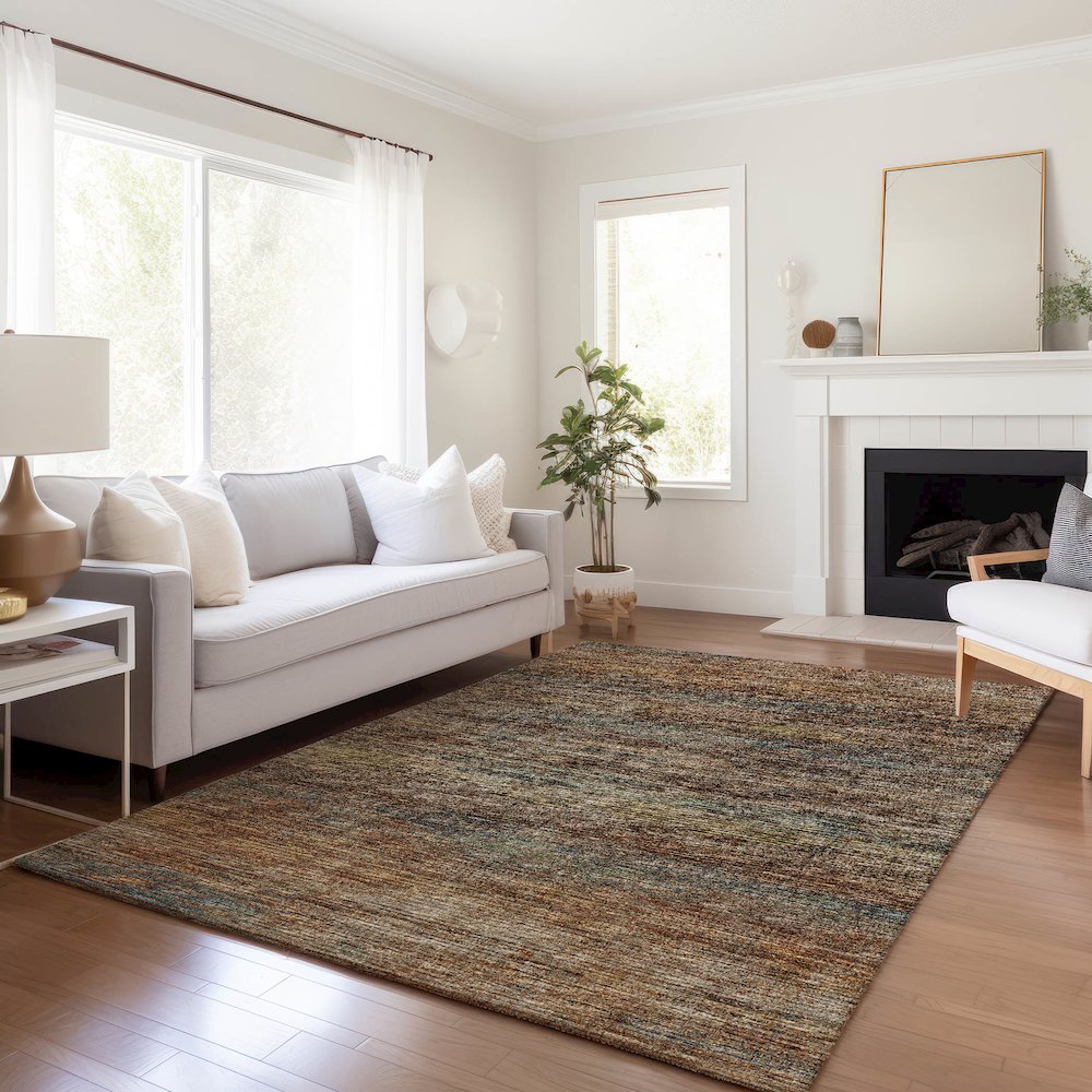 Premium Machine Washable Mayfield  Canyon 8' x 10' Rug. Picture 6