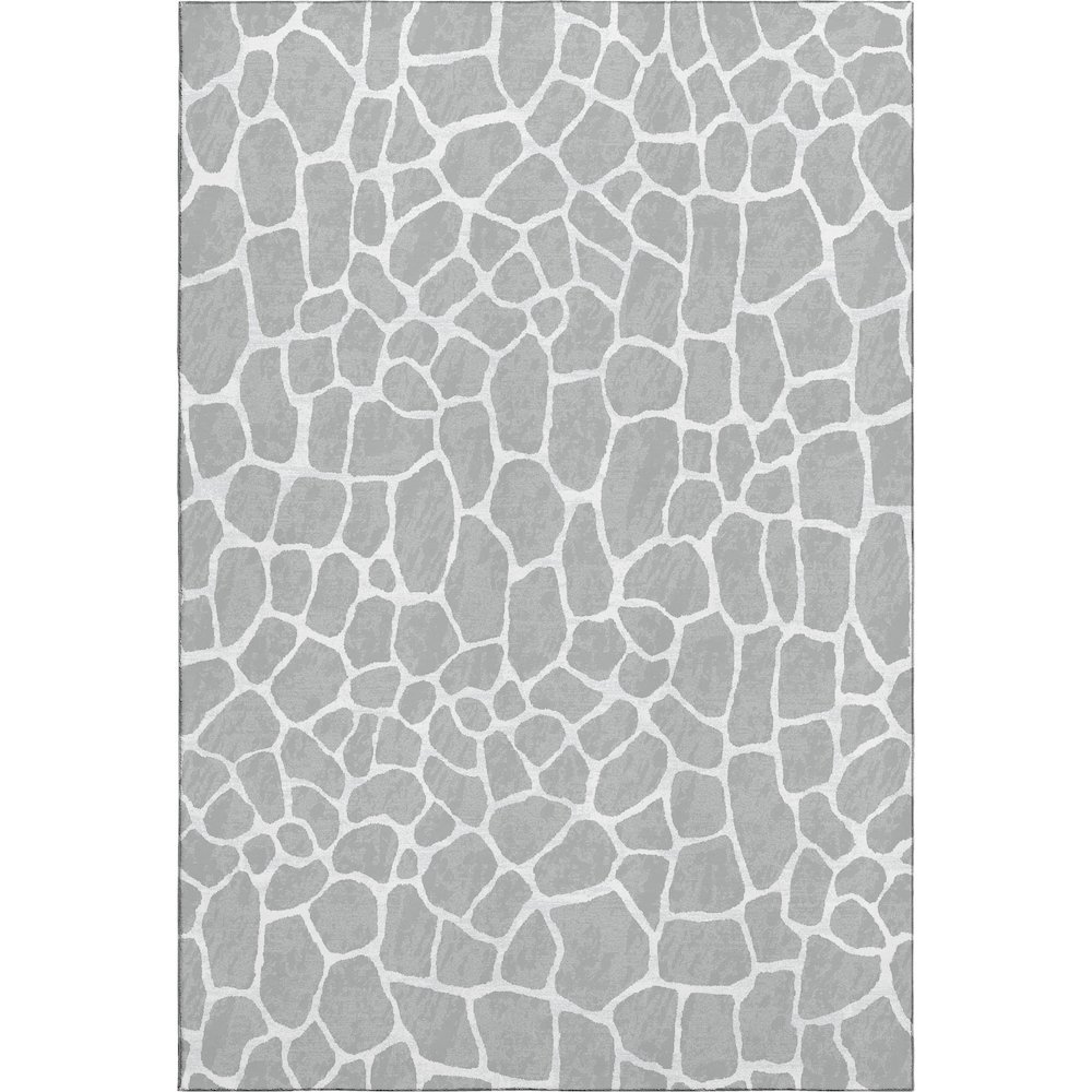 Premium Machine Washable Mayfield  Gray 8' x 10' Rug. Picture 1