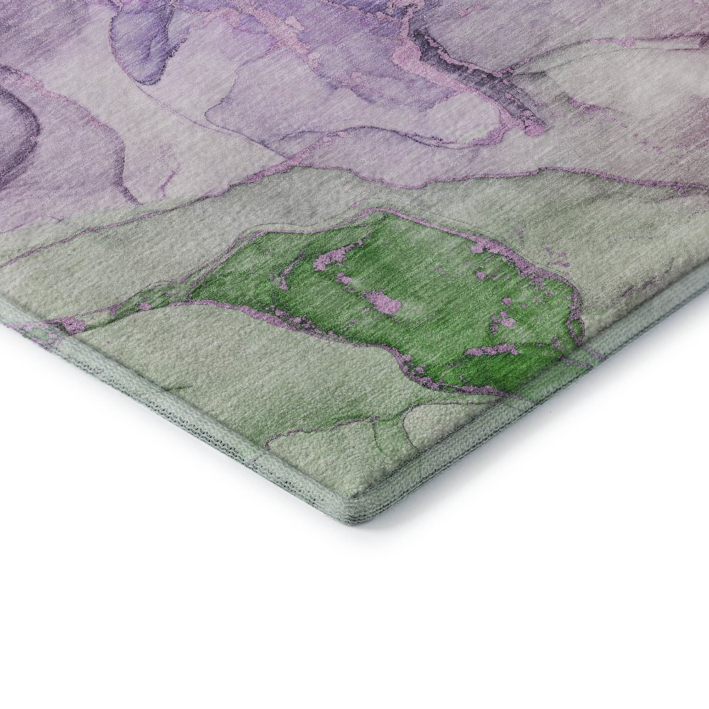 Premium Machine Washable Mayfield  Purple 3' x 5' Rug. Picture 3