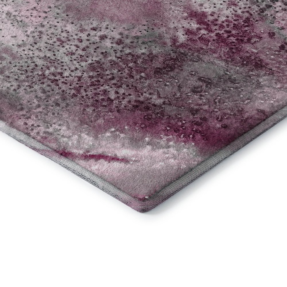 Premium Machine Washable Mayfield  Pink 3' x 5' Rug. Picture 3
