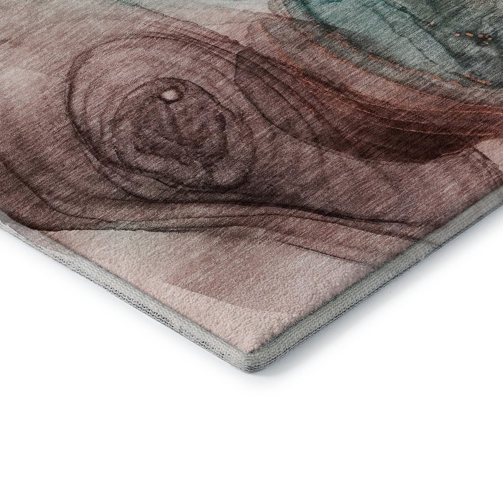 Premium Machine Washable Mayfield  Burgundy 3' x 5' Rug. Picture 3