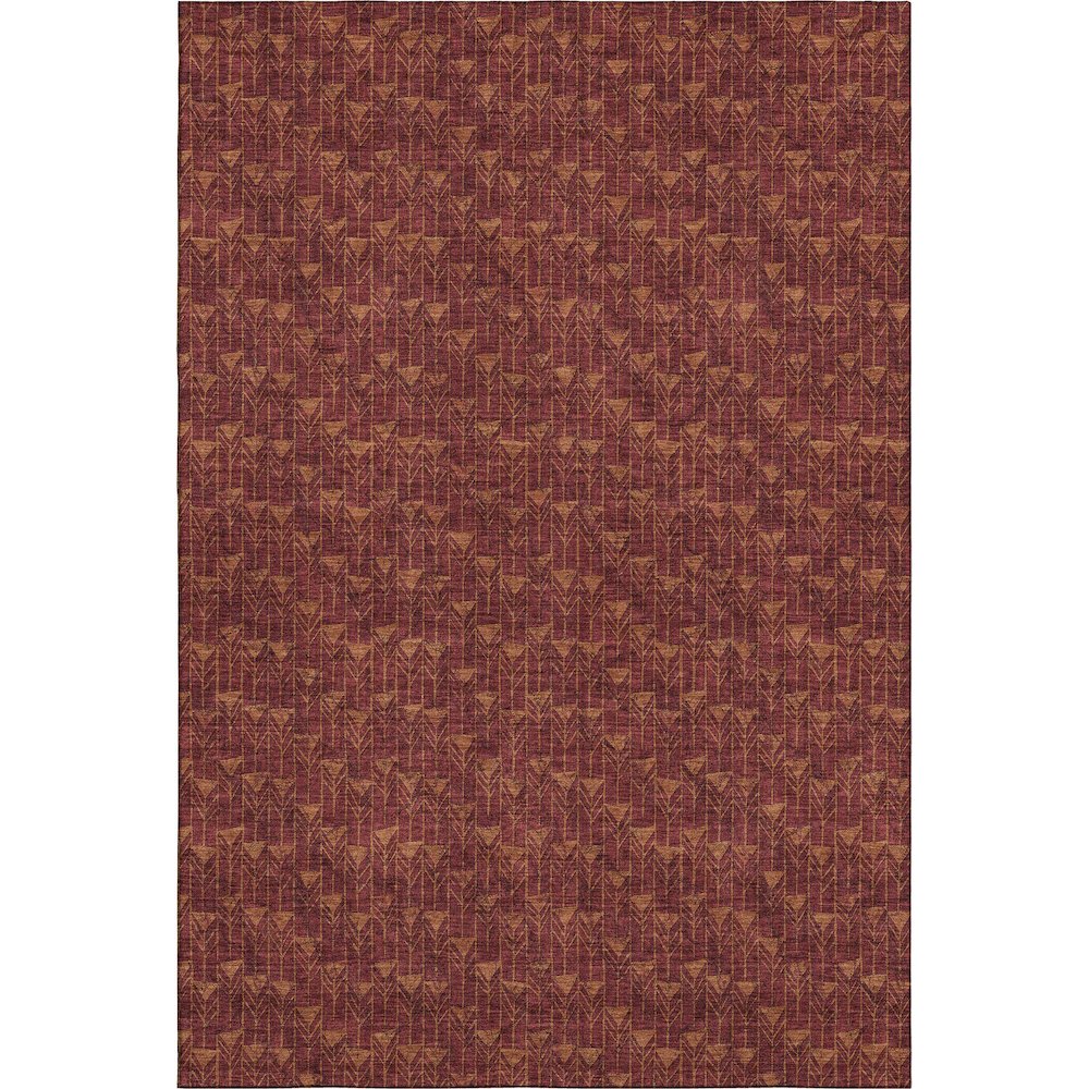 Premium Machine Washable Mayfield  Burgundy 8' x 10' Rug. Picture 1
