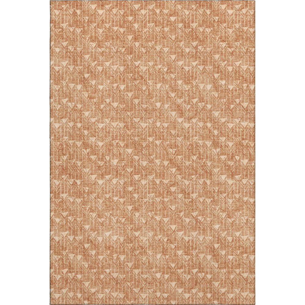 Premium Machine Washable Mayfield  Salmon 8' x 10' Rug. Picture 1