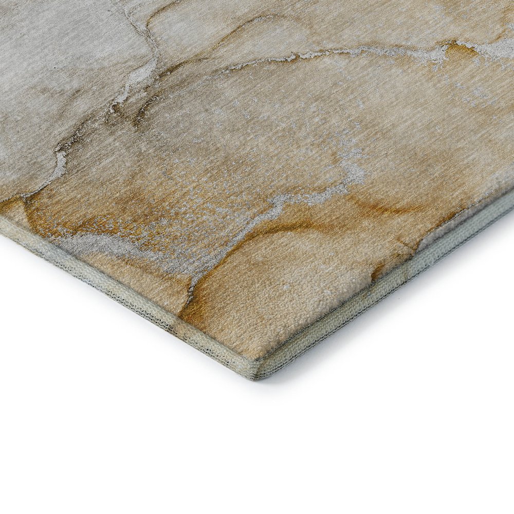 Premium Machine Washable Mayfield  Brown 3' x 5' Rug. Picture 3