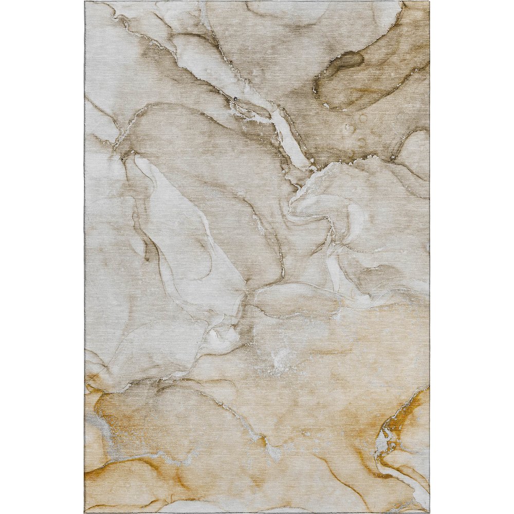 Premium Machine Washable Mayfield  Brown 8' x 10' Rug. Picture 1