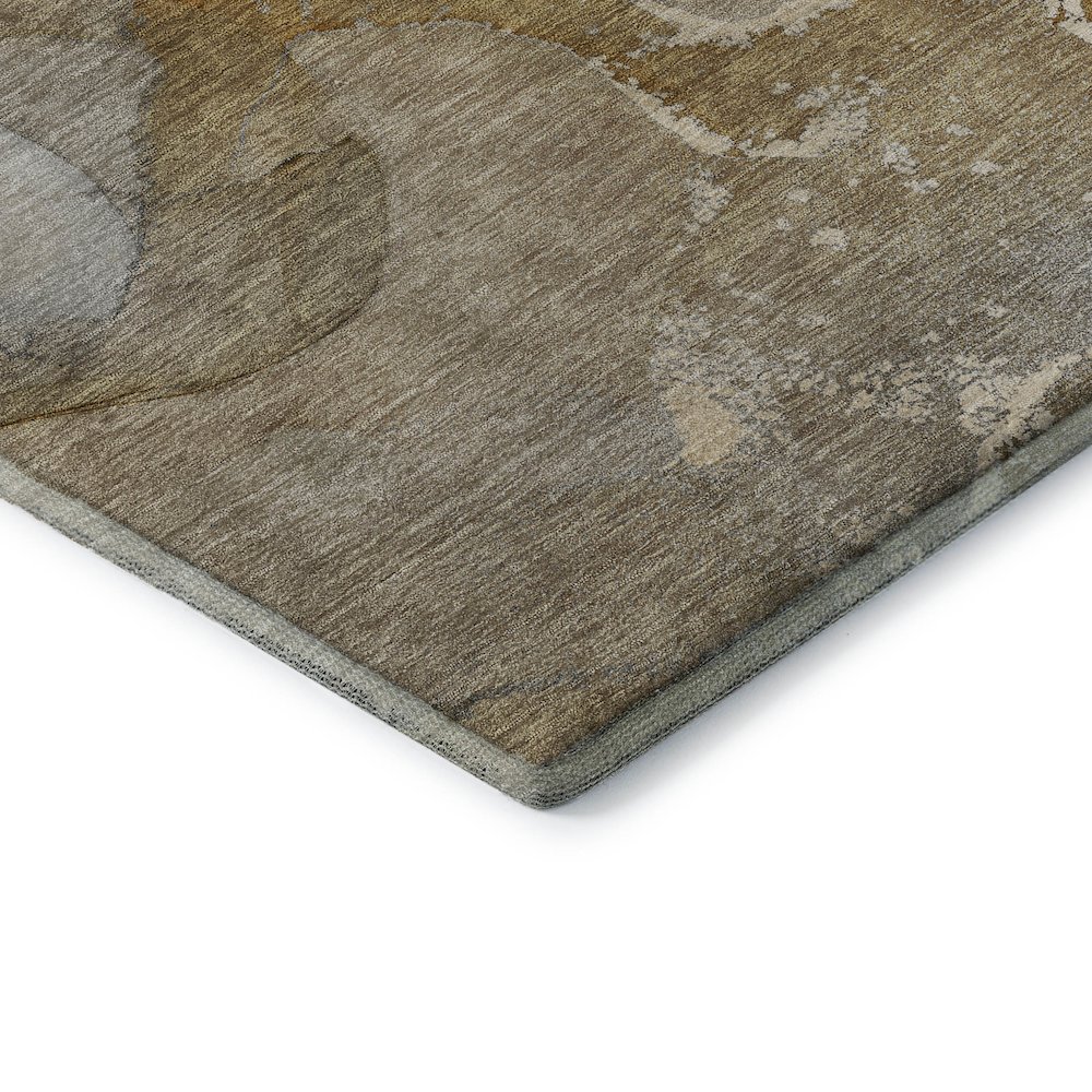 Premium Machine Washable Mayfield  Brown 3' x 5' Rug. Picture 3
