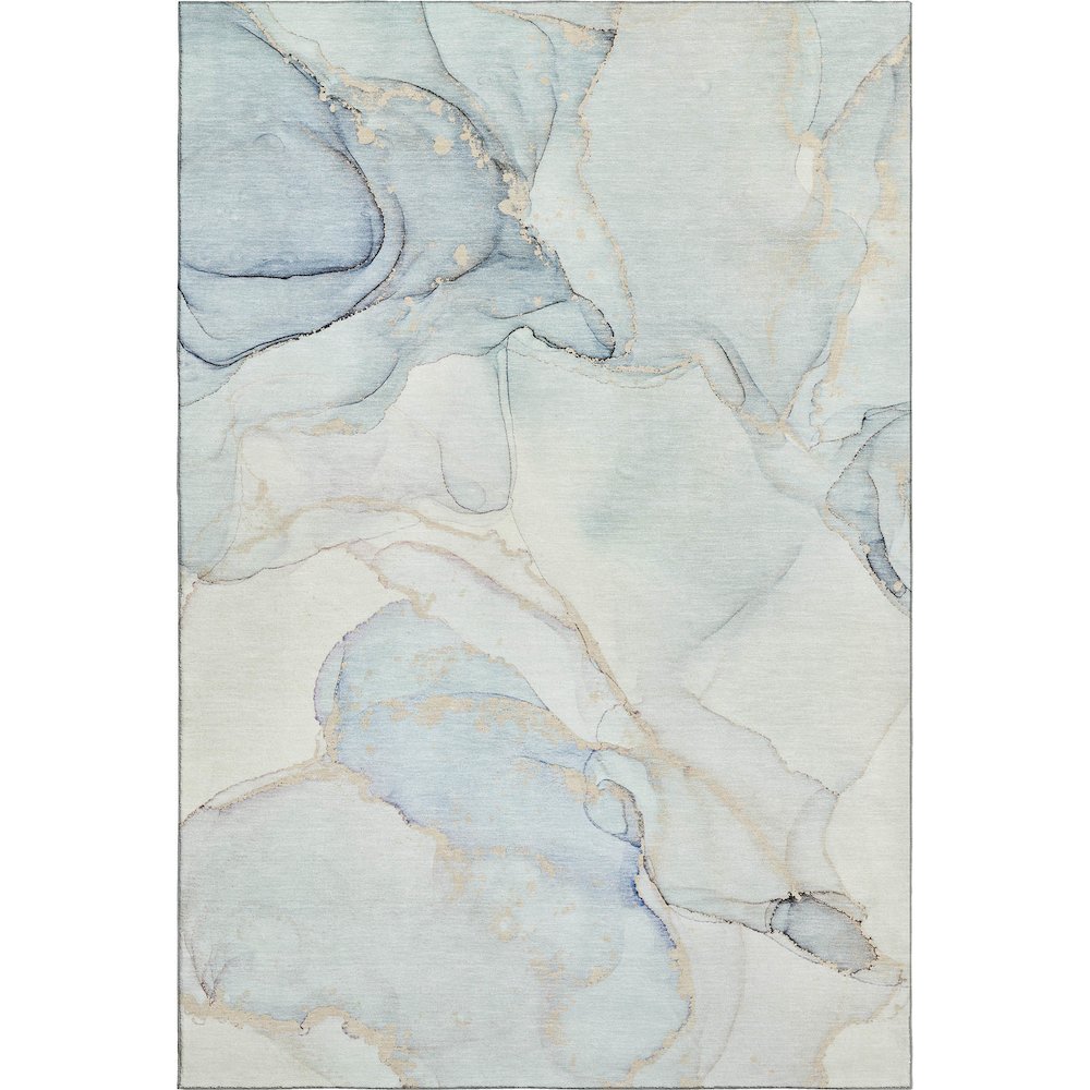 Premium Machine Washable Mayfield  Sky 8' x 10' Rug. Picture 1