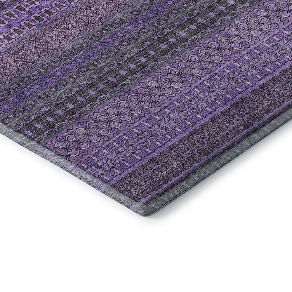 Premium Machine Washable Mayfield  Purple 3' x 5' Rug. Picture 3