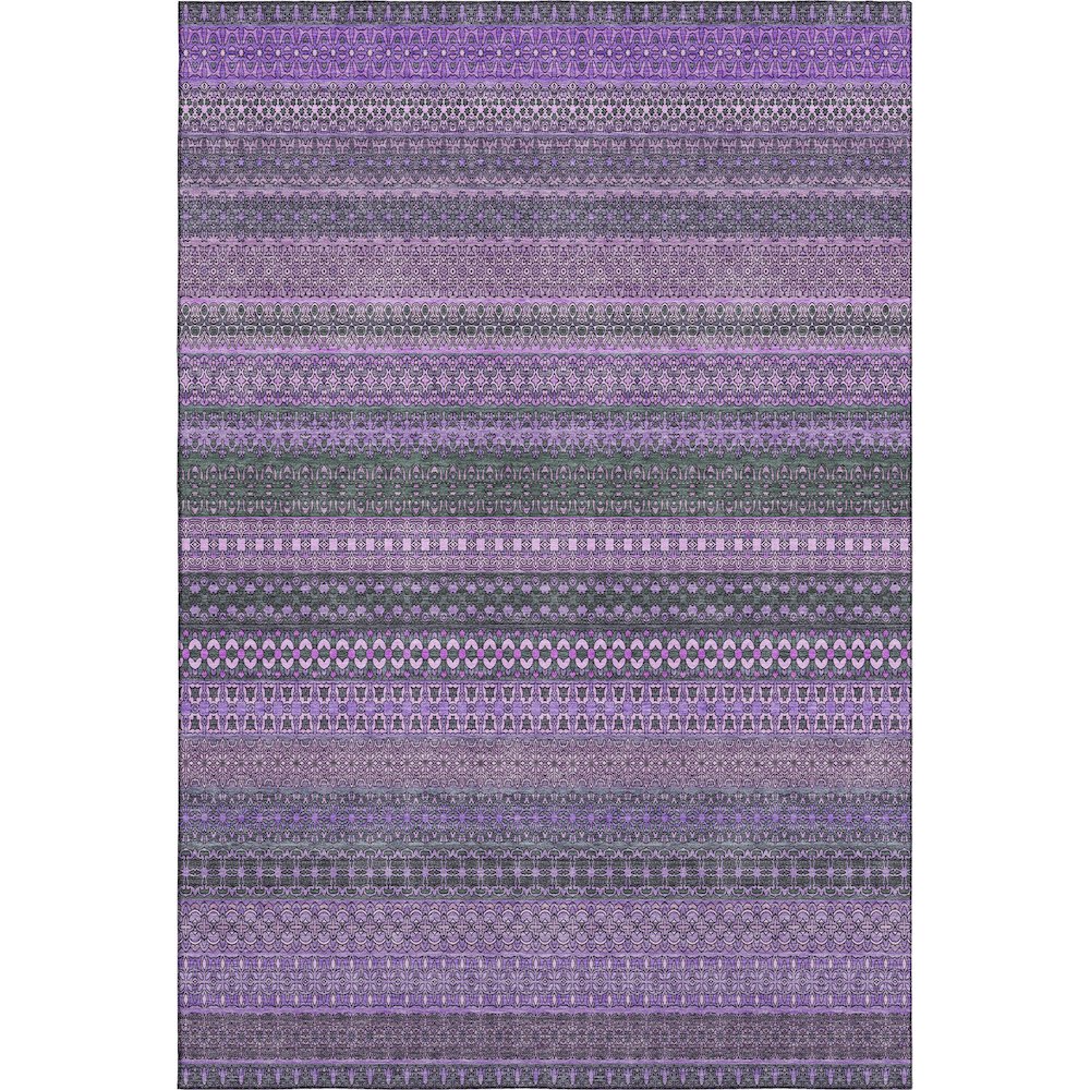 Premium Machine Washable Mayfield  Purple 8' x 10' Rug. Picture 1