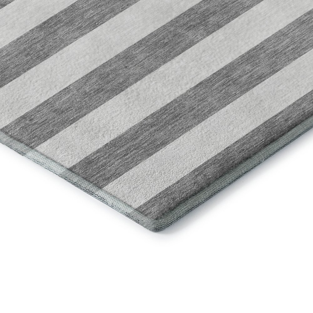 Premium Machine Washable Mayfield  Gray 3' x 5' Rug. Picture 3