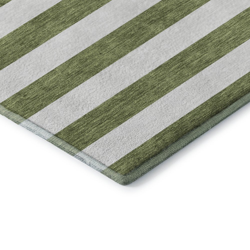 Premium Machine Washable Mayfield  Olive 3' x 5' Rug. Picture 3