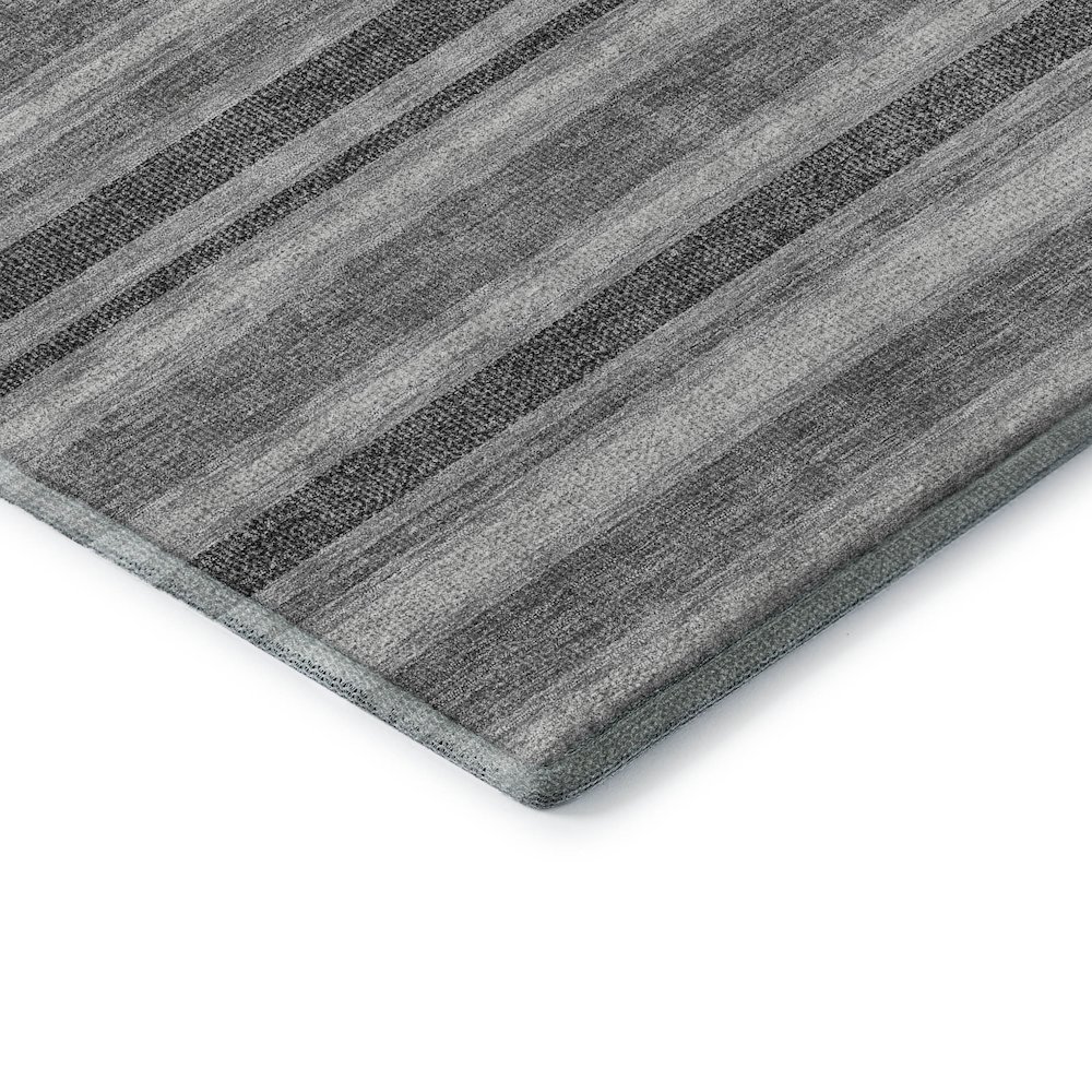 Premium Machine Washable Mayfield  Gray 3' x 5' Rug. Picture 3