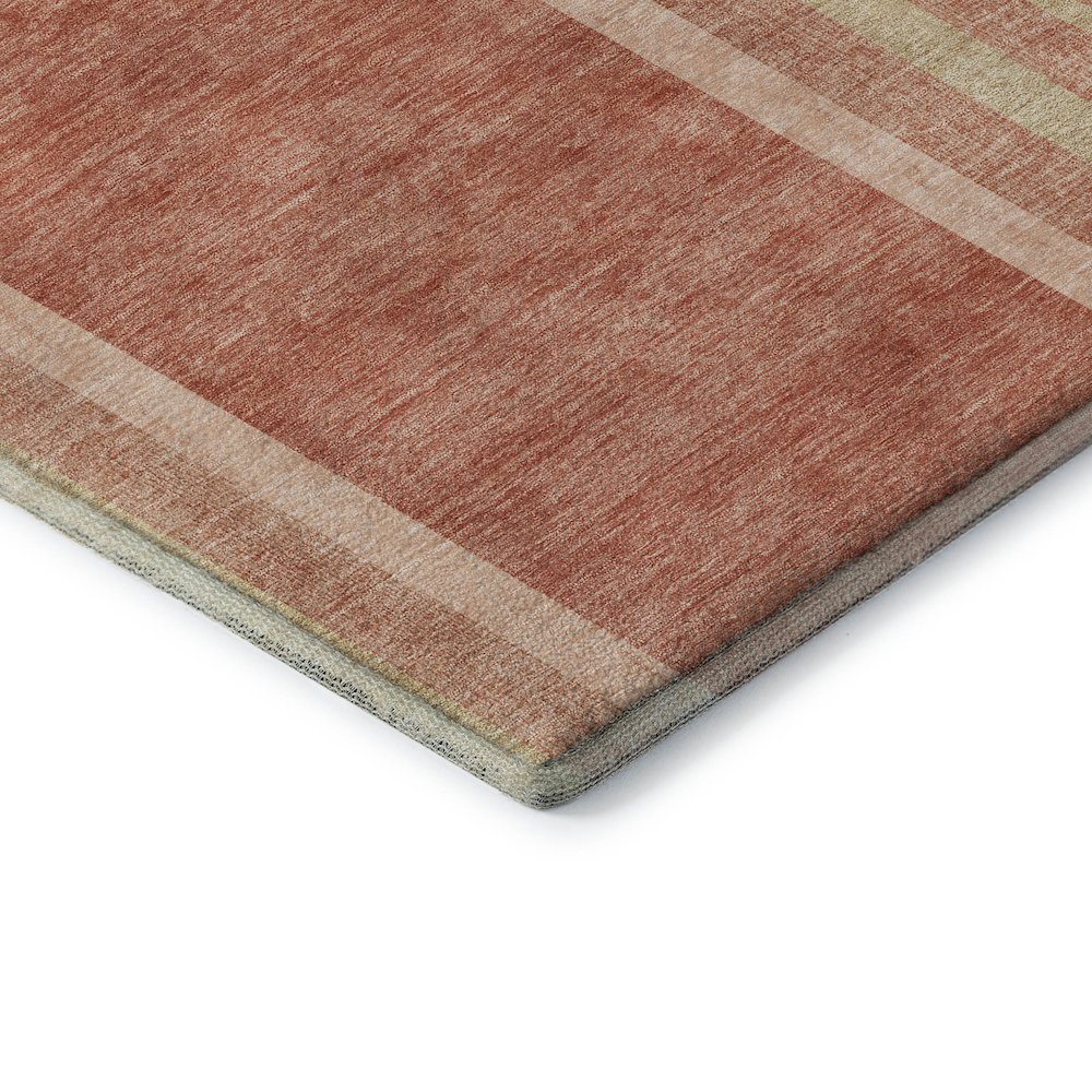 Premium Machine Washable Mayfield  Salmon 3' x 5' Rug. Picture 3