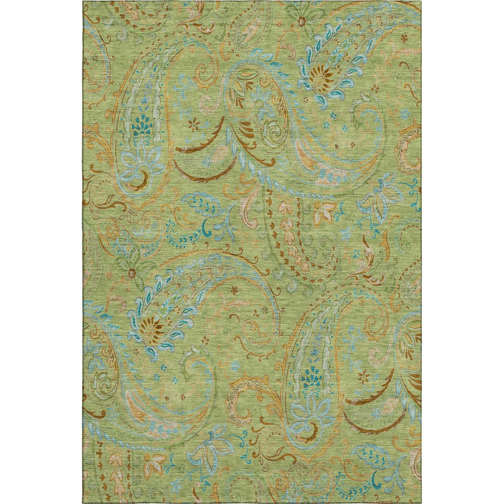 Premium Machine Washable Mayfield  Aloe 8' x 10' Rug. Picture 1