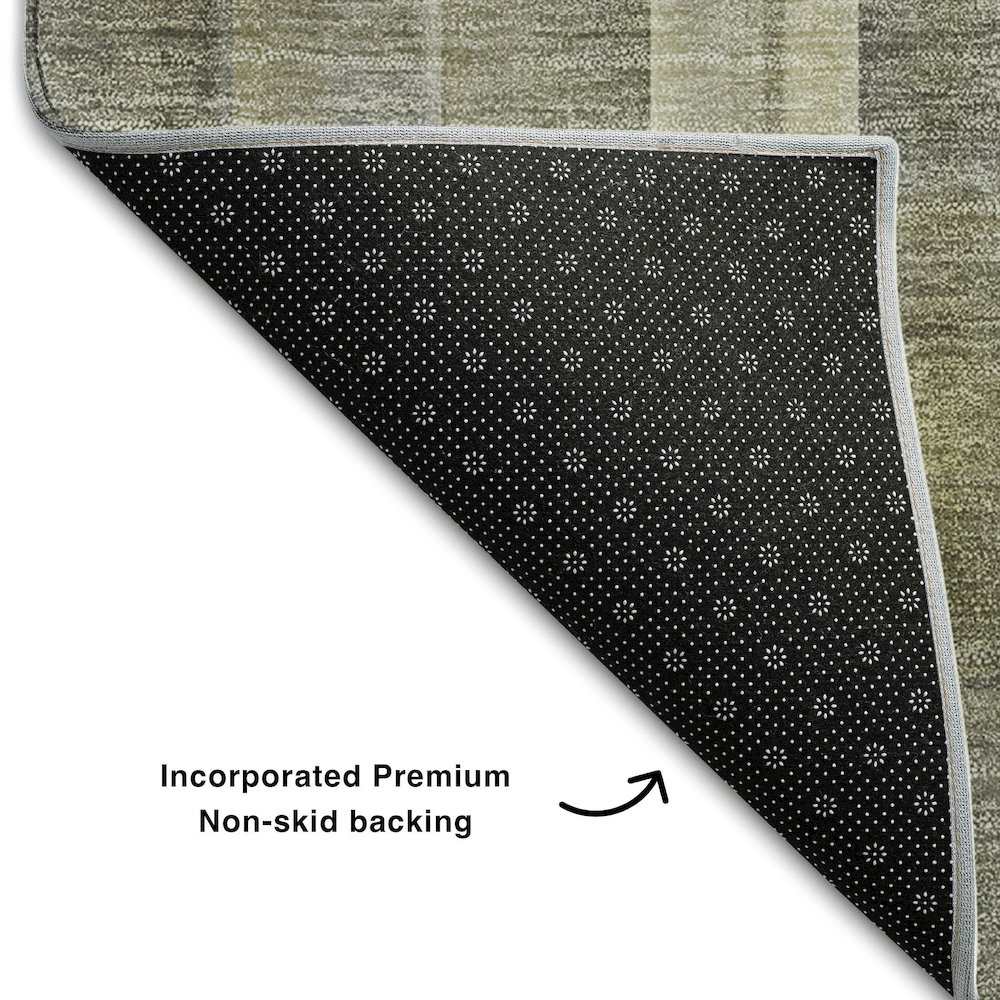 Premium Machine Washable Mayfield  Gray 3' x 5' Rug. Picture 2