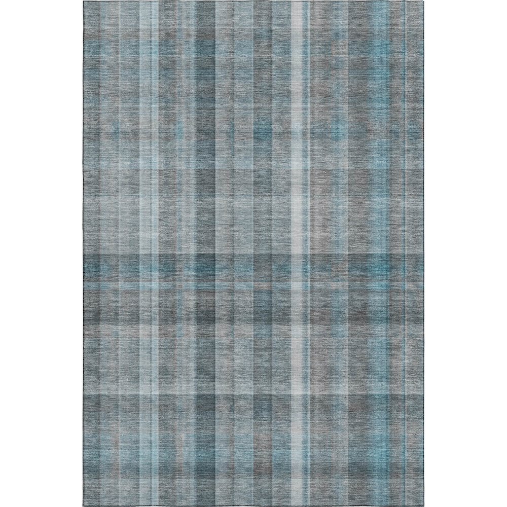 Premium Machine Washable Mayfield  Teal 8' x 10' Rug. Picture 1