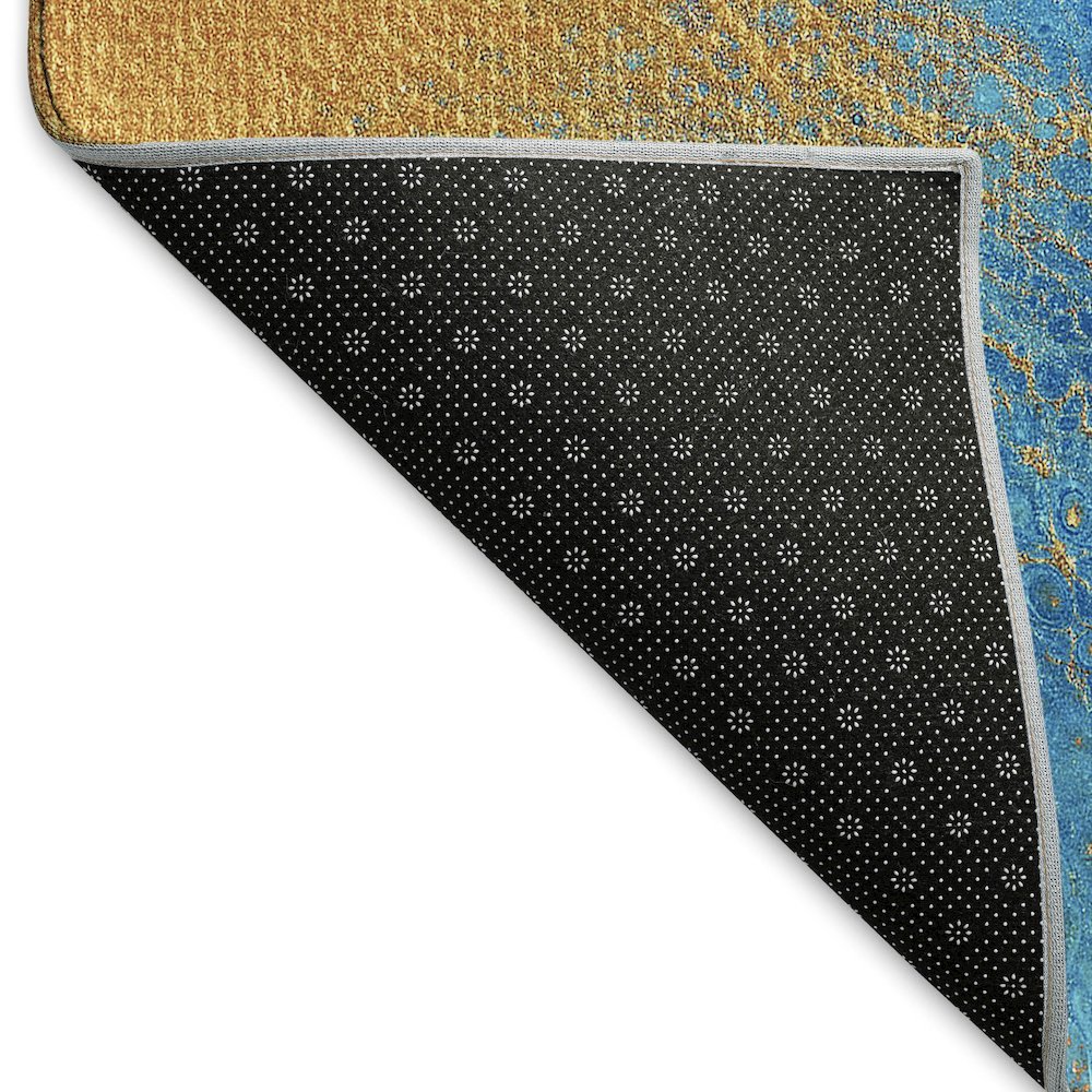 Premium Machine Washable Mayfield  Cobalt 3' x 5' Rug. Picture 2