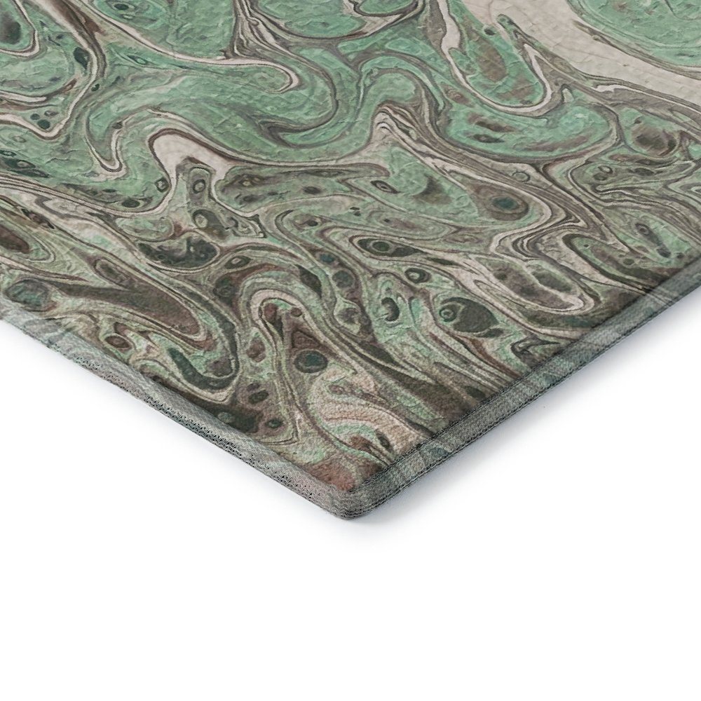 Premium Machine Washable Mayfield  Mint 3' x 5' Rug. Picture 3