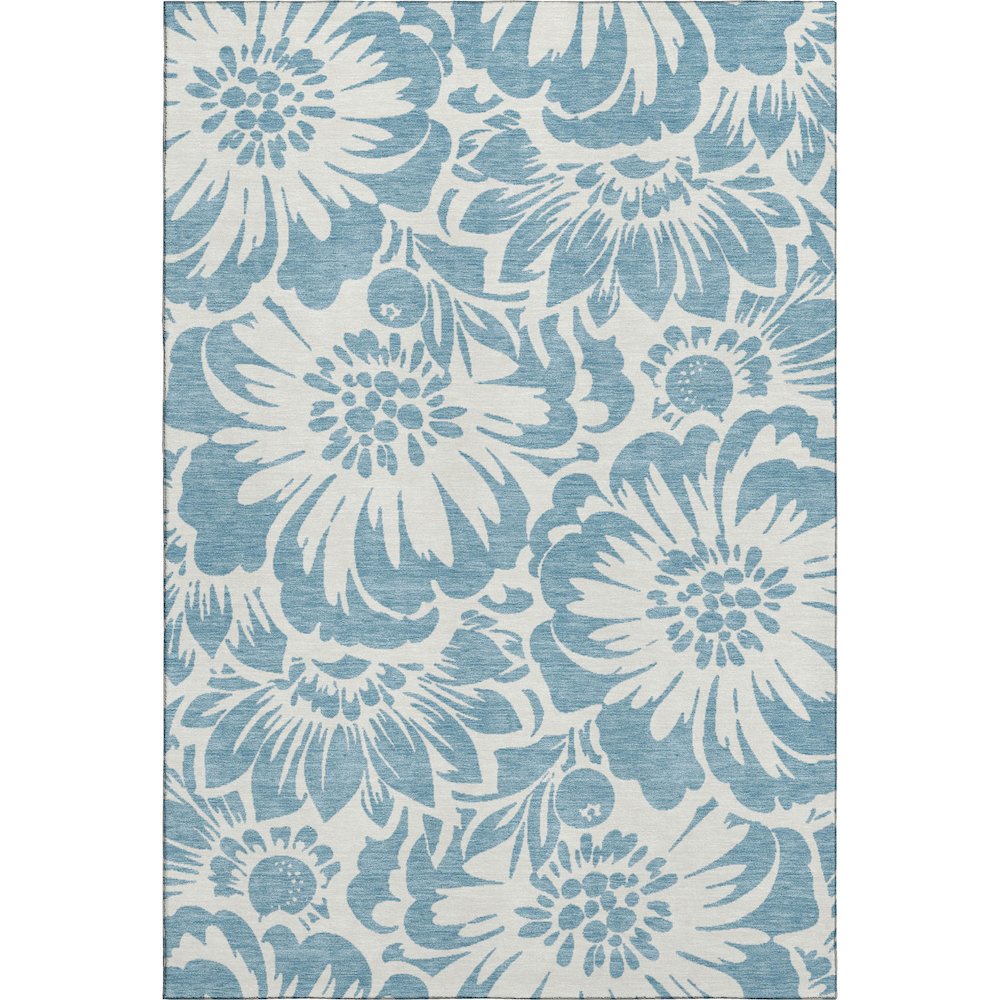Premium Machine Washable Mayfield  Denim 8' x 10' Rug. Picture 1