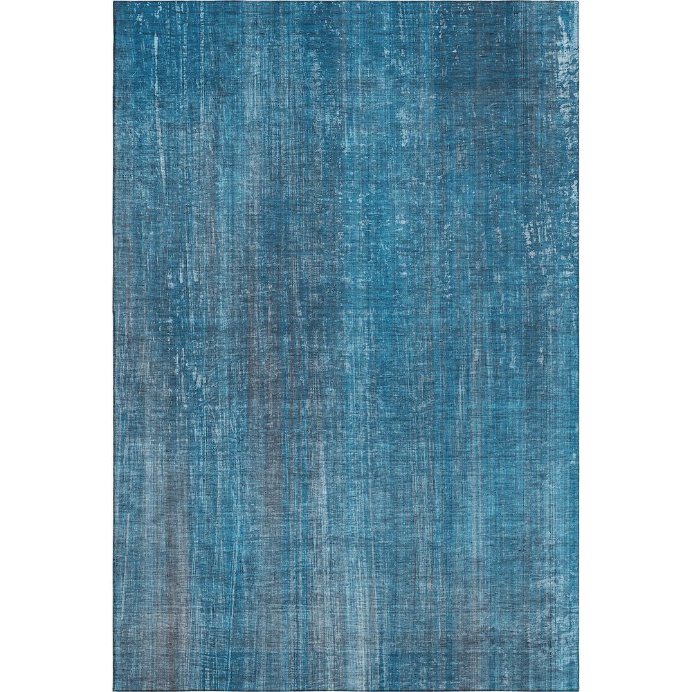 Premium Machine Washable Mayfield  Blue 8' x 10' Rug. Picture 1