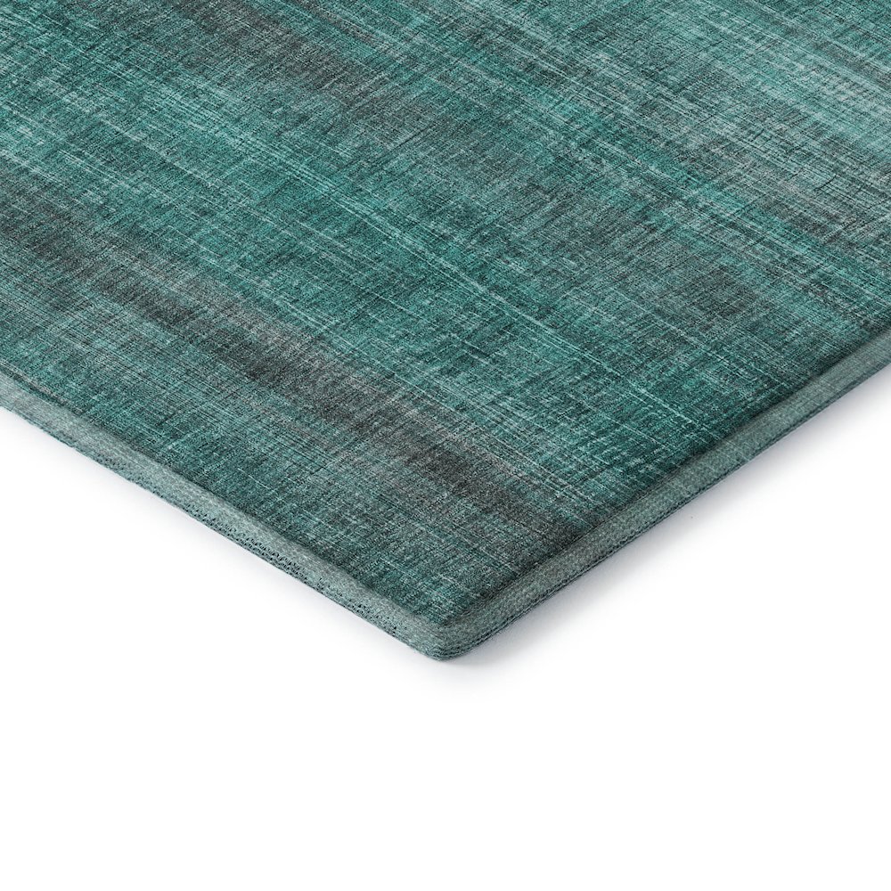 Premium Machine Washable Mayfield  Teal 3' x 5' Rug. Picture 3