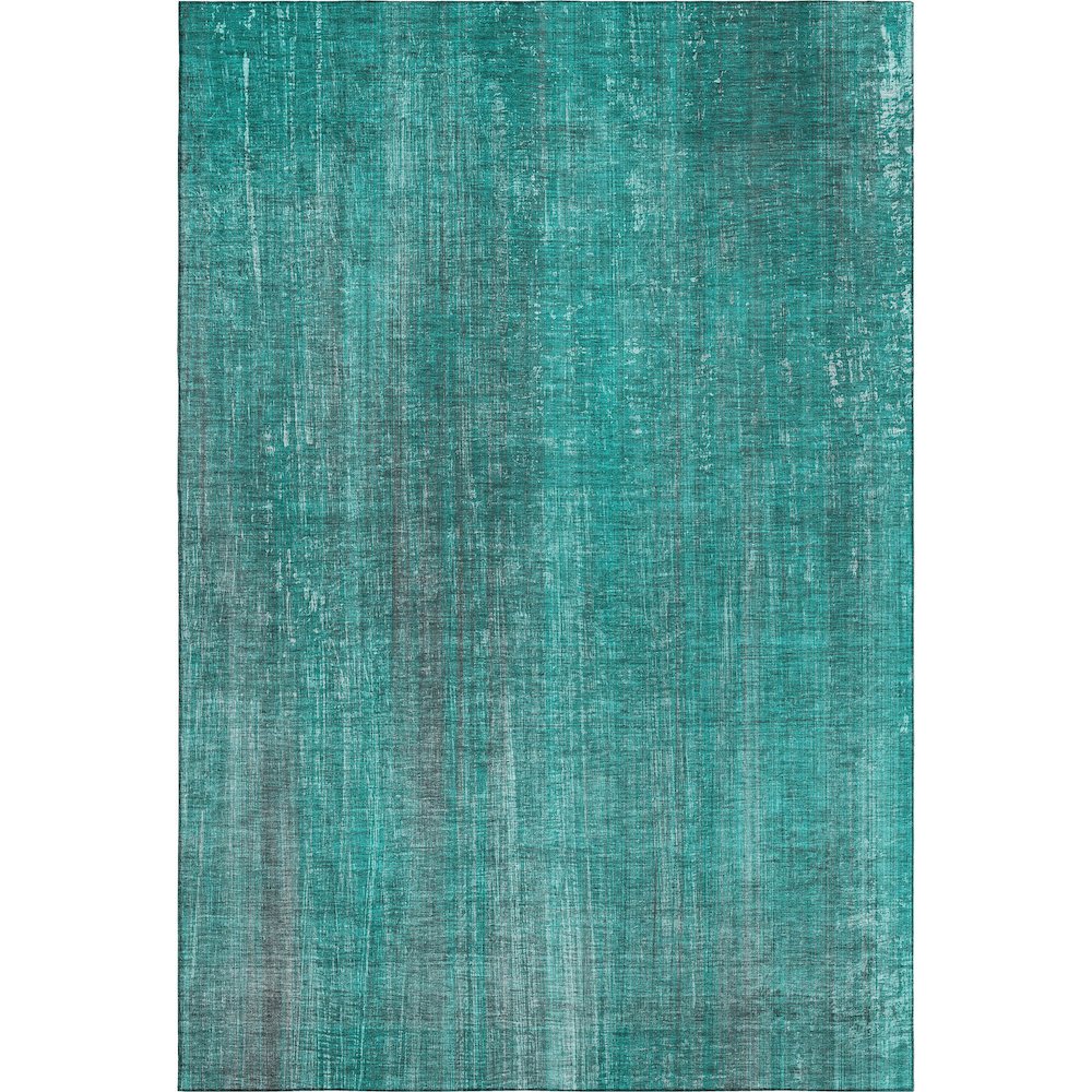 Premium Machine Washable Mayfield  Teal 8' x 10' Rug. Picture 1
