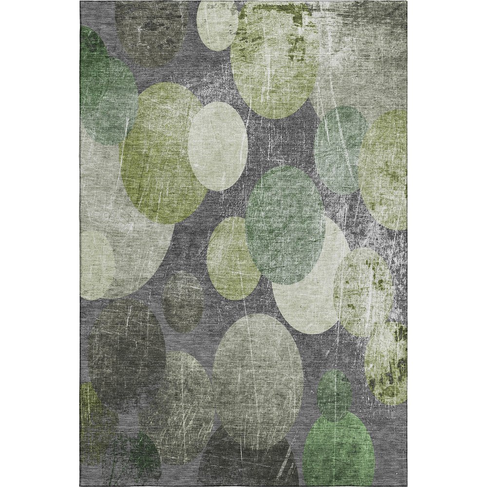Premium Machine Washable Mayfield  Green 8' x 10' Rug. Picture 1