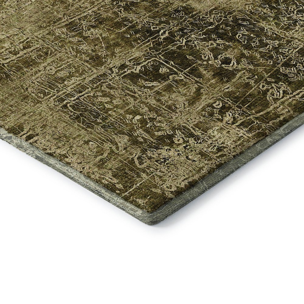 Premium Machine Washable Mayfield  Brown 3' x 5' Rug. Picture 3
