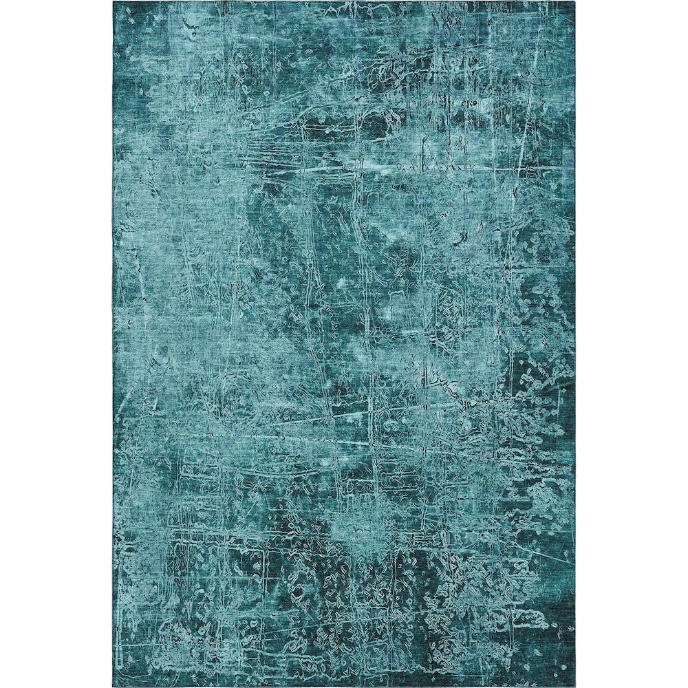 Premium Machine Washable Mayfield  Teal 8' x 10' Rug. Picture 1