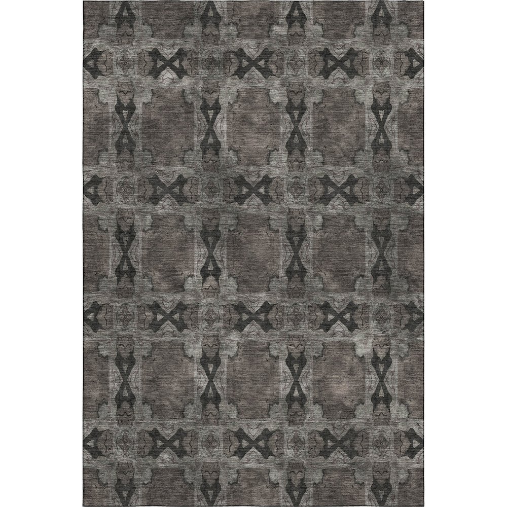 Premium Machine Washable Mayfield  Gray 8' x 10' Rug. Picture 1
