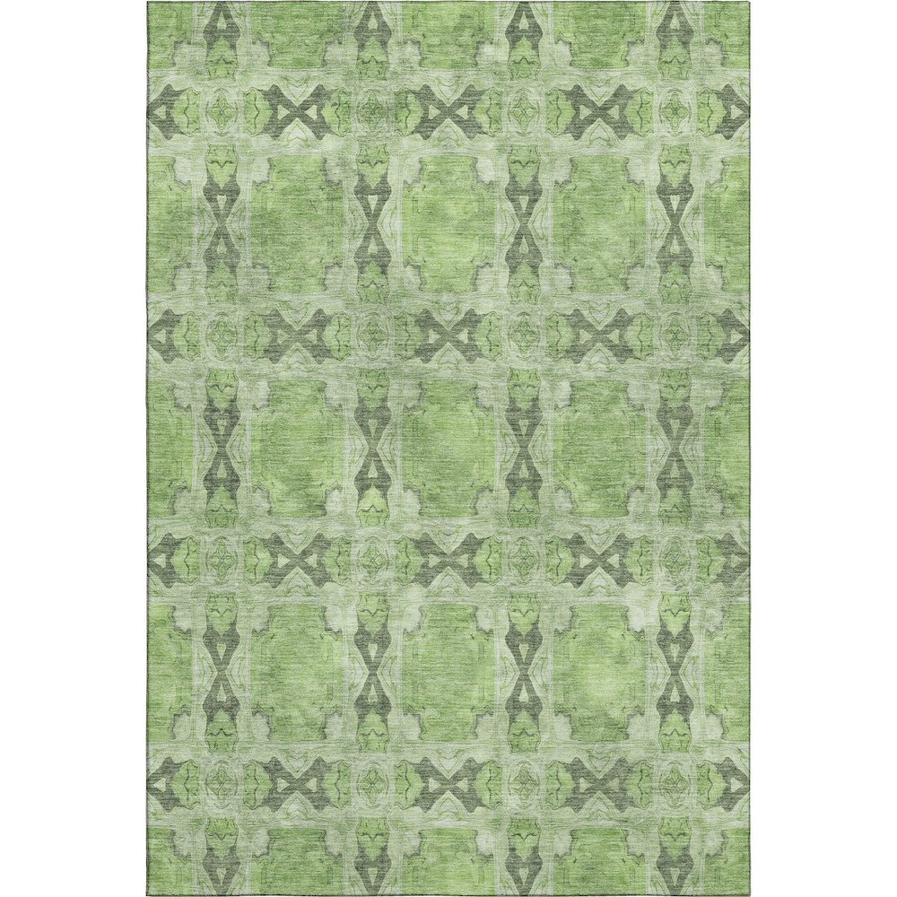 Premium Machine Washable Mayfield  Green 8' x 10' Rug. Picture 1