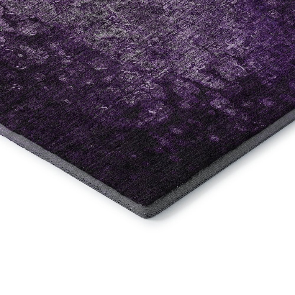 Premium Machine Washable Mayfield  Purple 3' x 5' Rug. Picture 3