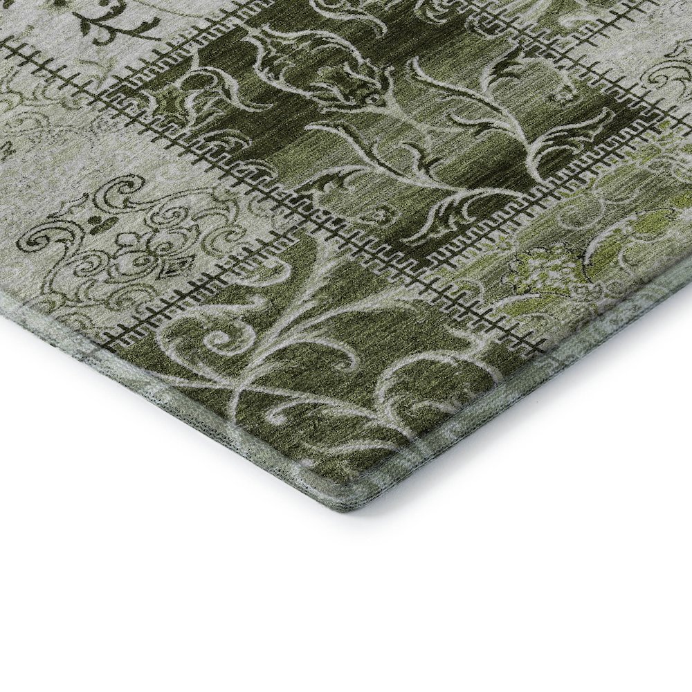 Premium Machine Washable Mayfield  Green 3' x 5' Rug. Picture 3