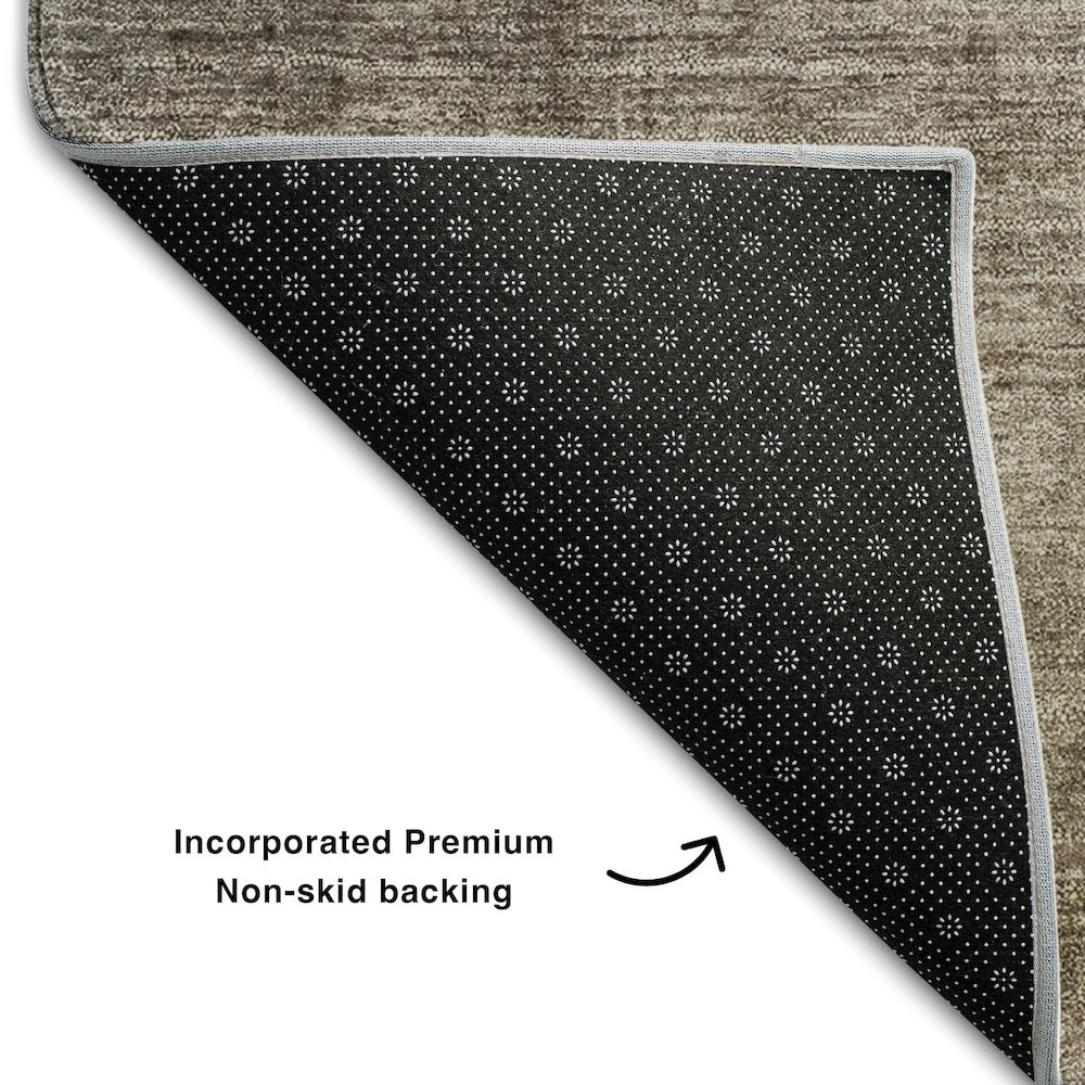 Premium Machine Washable Mayfield  Gray 3' x 5' Rug. Picture 2
