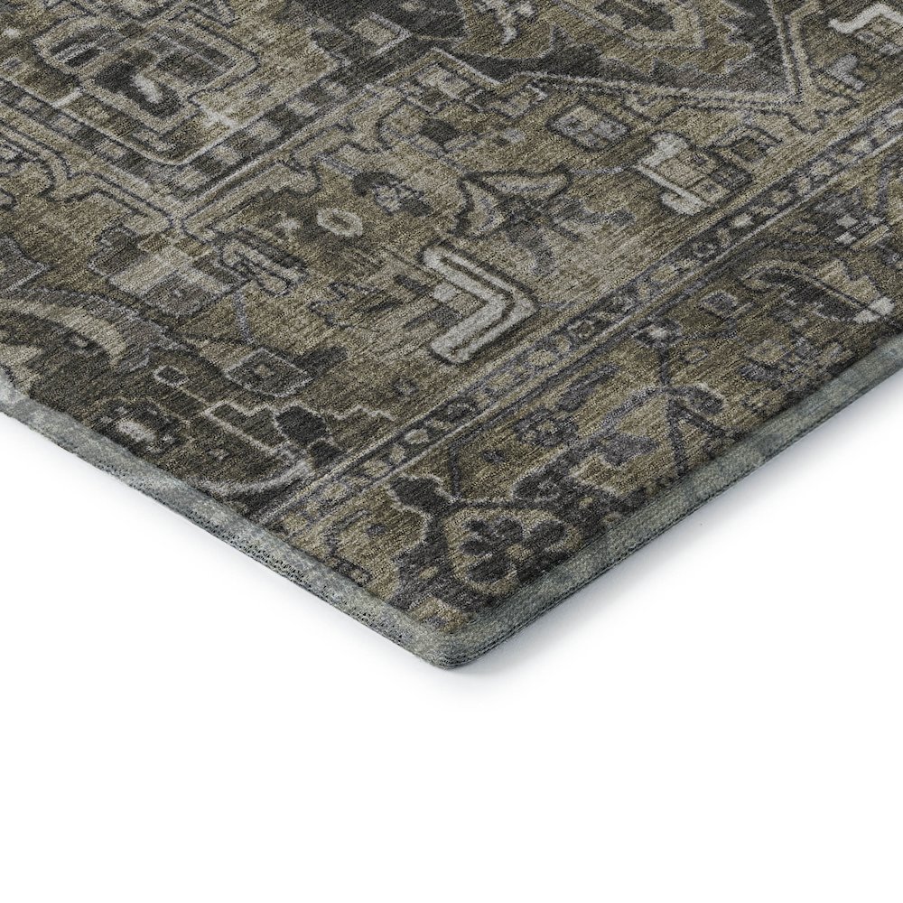 Premium Machine Washable Mayfield  Taupe 3' x 5' Rug. Picture 3